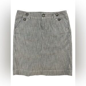 GAP Ltd. Edition Blue/White Railroad Striped Skirt Size 8